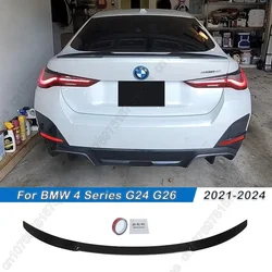 For BMW G24 G26 I4 420i 430i M440i 2021-2024 M4 Style 4 Door Car Rear Trunk Spoiler Wing Tail Wing Accesorios Para Gloss Black