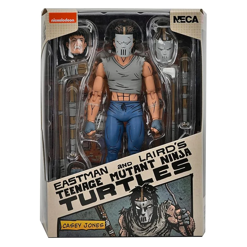 NECA 54244 شخصية سلاحف النينجا ميراج كوميكس كيسي جونز بمقياس 7 بوصة