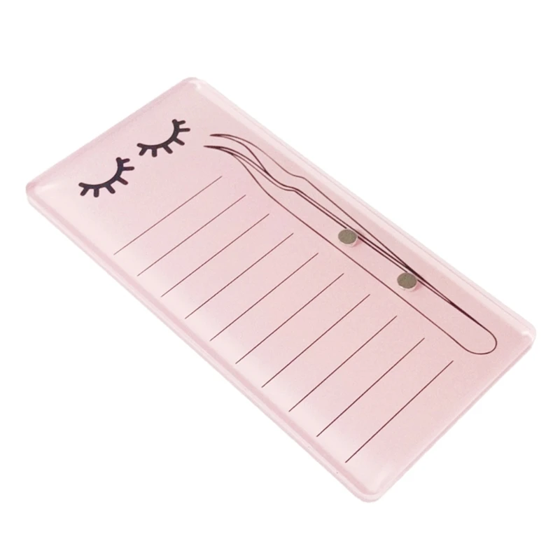 Grafting Eyelash Scale Plate Pad Acrylic Easy Clean Scale Eyelash Plate Display Board Eyelash Extension Makeup Tool