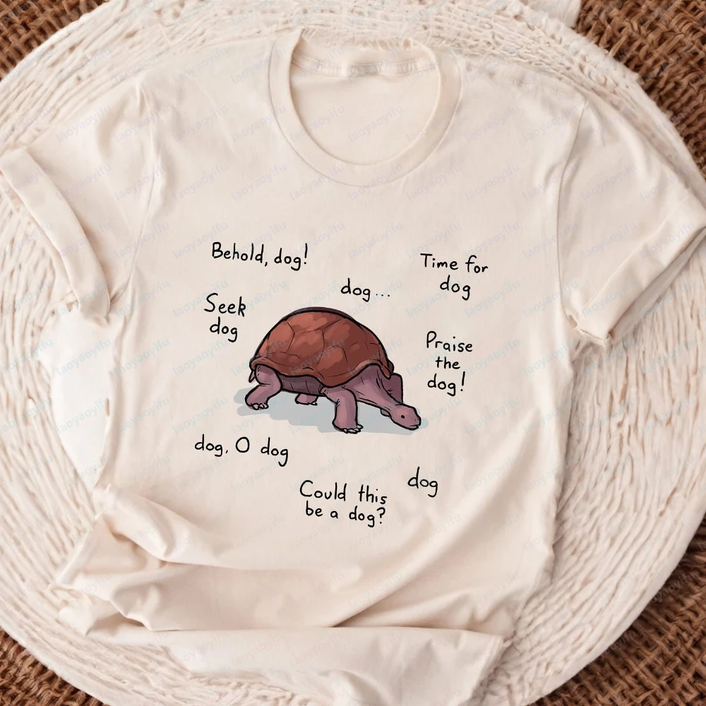 Behold Dog Turttle Elden Gamer T-Shirt The Lands Between Shirt Unisex Video Game Shirt Women Clothes Graphic T Shirts Y2k Tops
