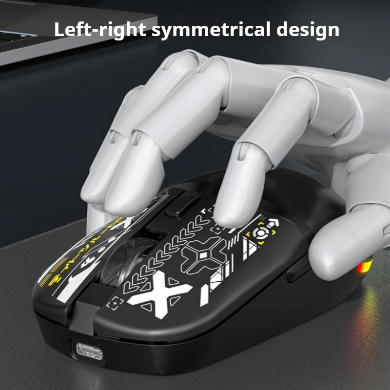 Esports Wireless Dual-Mode Gaming Mouse 6 Buttons Paw3212 Sensor 3200dpi Rgb Lighting Effect Tablet Laptop Office Gaming Mouse