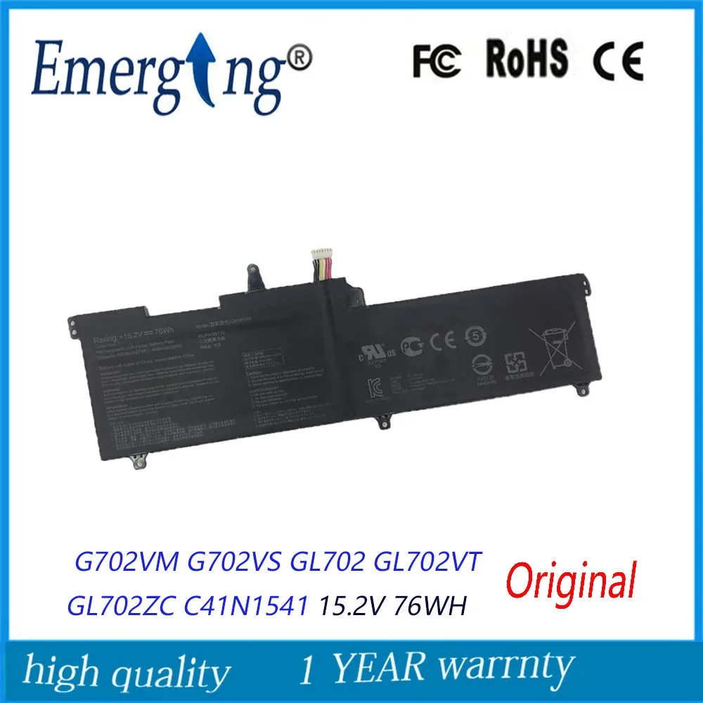 15.2V 76WH New Laptop Battery C41N1541 For ASUS ROG Strix GL702VM GL702VS GL702VT GL702ZC