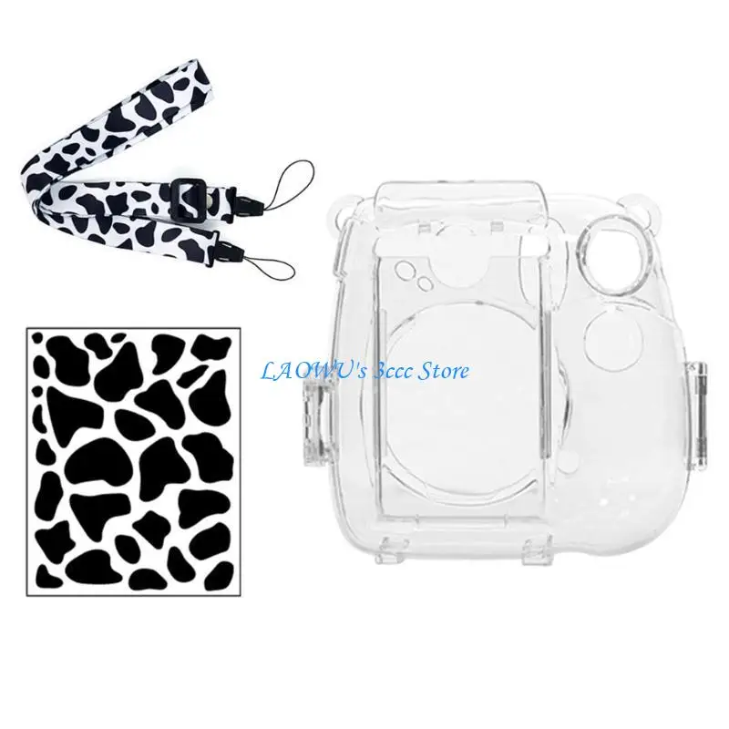 

Y8AD Stylish Clear Camera Bag for 7+ Camera Shoulder Bags with Photo Storage Box