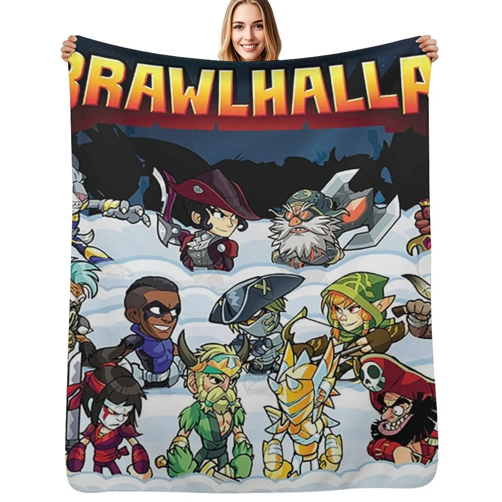 

The brawlhalla family Throw Blanket Reusable Durable Soft Blanket for All Seasons