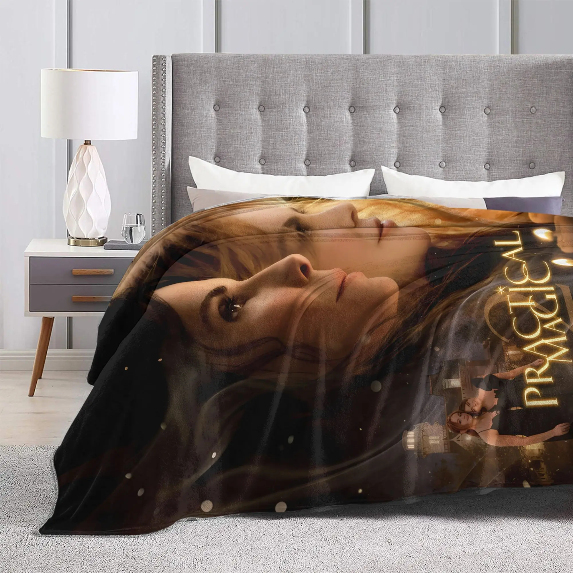 Practical Magic Warm Candle Scene Super Warm Blanket  Boy Girl Plush Throw Blanket Couch Chair Flannel Bedspread Sofa Bed Cover