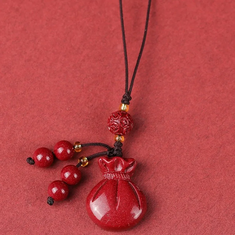 

Cinnabar Money Bag Birthday Dragon Mobile Phone Chain, Pendant, Lanyard, Male and Female Keychains, Pendant