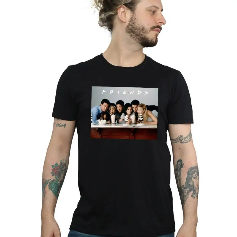 

Мужская футболка с молочными коктейлями для группового фото друзей