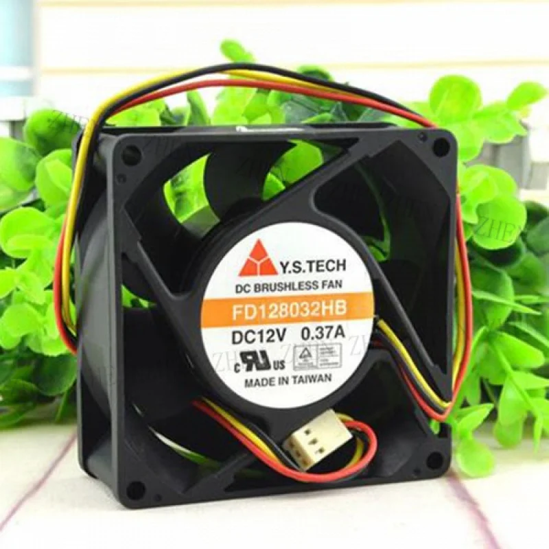 Y    1PCS New FOR  Y.S.TECH FD128032HB 12V 0.37A 3pin cooling fan # QW.