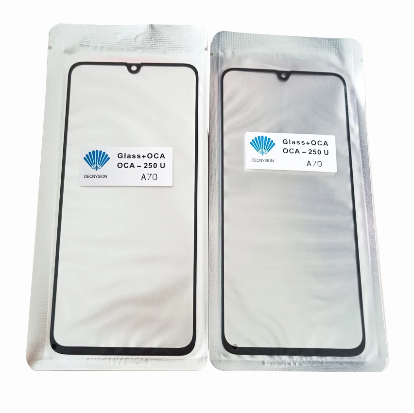 1Pcs For Samsung Galaxy A10 A01 A11 A12 A20 A21S A21 A30 A30S A31 A40 A41 A51 A50 A70 A71 A72 Front Outer Glass Lens OCA Film