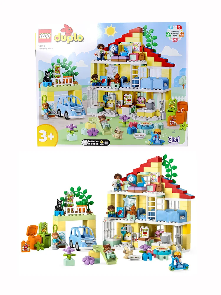 LEGO 10994 DUPLO Town 3 in 1 Family House Educational STEM Building Toy Set