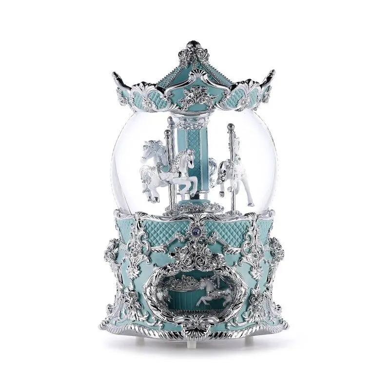Piaoxue Light Rotating Series Crystal Ball Music Box Clockwork Music Box Light Luxury Gift