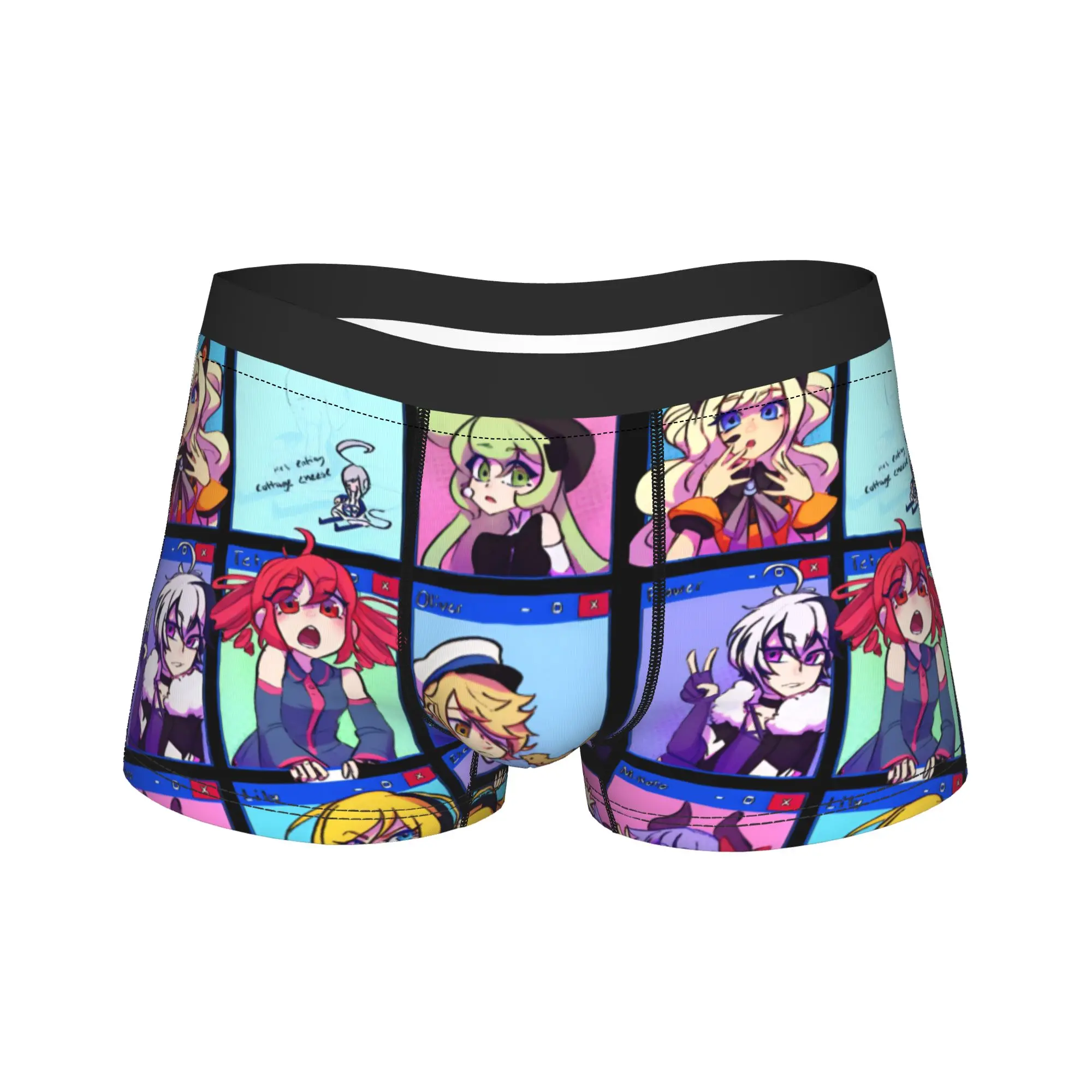 

9 Vocal Synths Kasane Teto Underwear Male Panties Design Novelty Boxer Shorts Trenky Shorts Briefs Plus Size 2XL