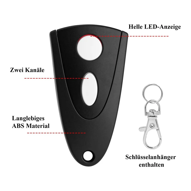 B57A 433Mhz Remote Control Handheld Transmitter For Novoferm Novotron 502 Max43-2 512 Mix43-2, Remote Copier For Garage Door