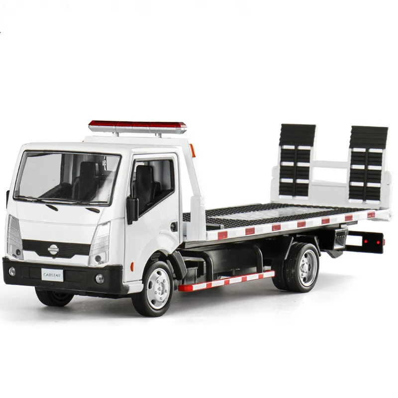 1:32 alloy pull-back Flat transporter car model,Simulated sound and light engineering car toys,Children\'s Toys,wholesale