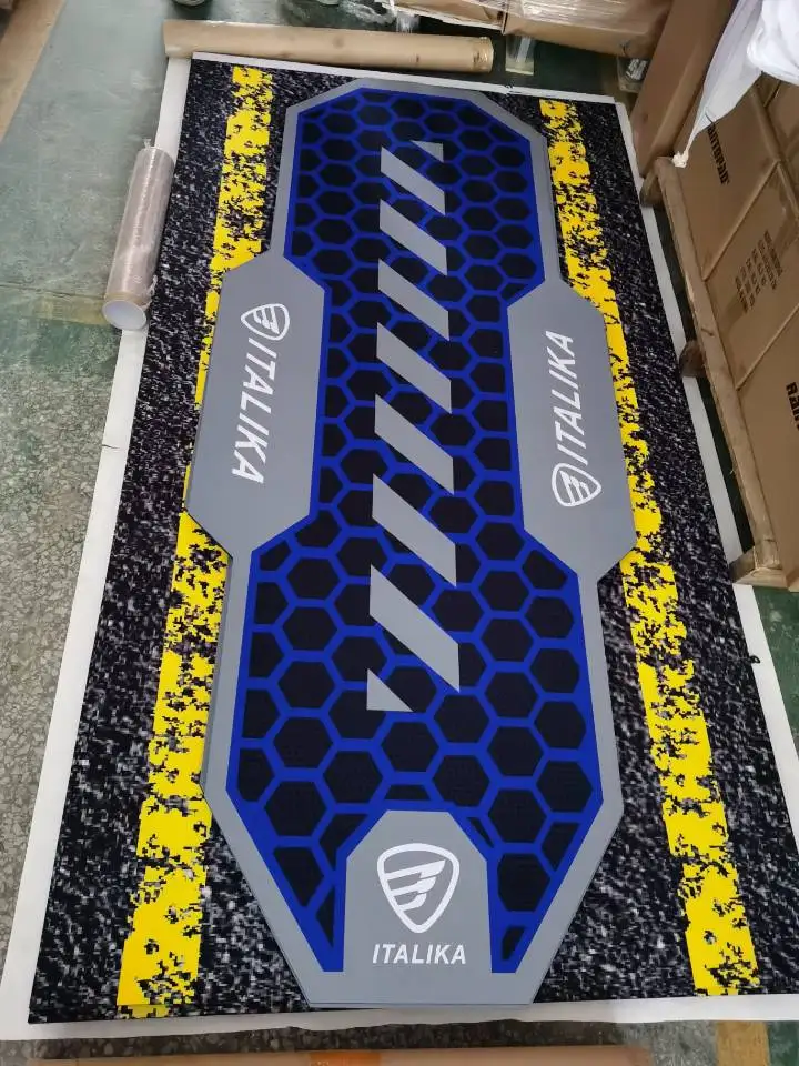 Tappetino per garage per moto da 78,7 x 55 pollici Tappetino antiscivolo assorbente per olio con supporto in gomma Tappetini per parcheggio lavabili per golf domestico