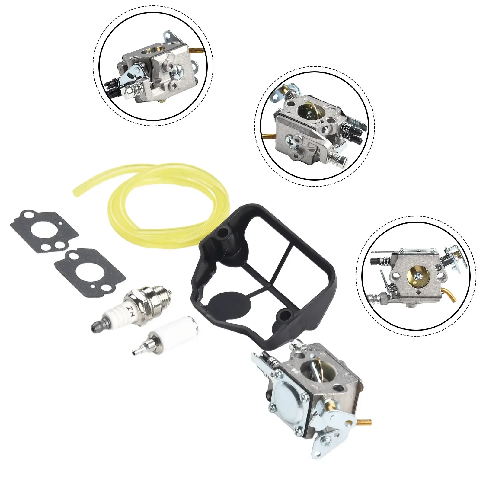 

С комплектами карбюратора 1 * вилка 2 * бензиновый топливный и воздушный фильтр Высококачественная замена для газовой цепной пилы птицы 2750