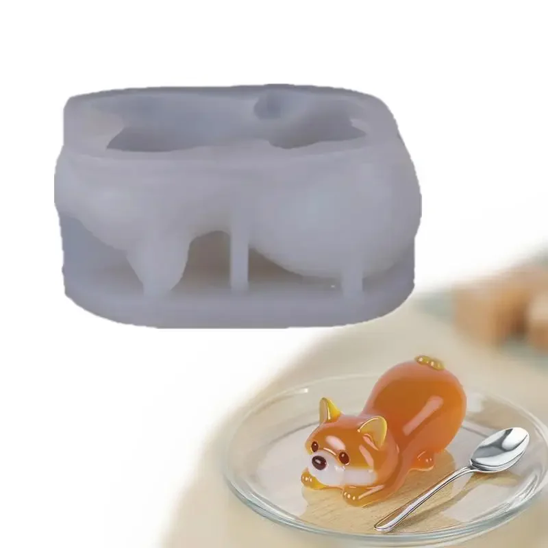 لطيف الكرتون فصيل كورجي شكل موس لتقوم بها بنفسك كعكة قالب من السيليكون الحليب هلام الشوكولاته هلام الآيس كريم الحلوى قالب الخبز لوازم المطبخ