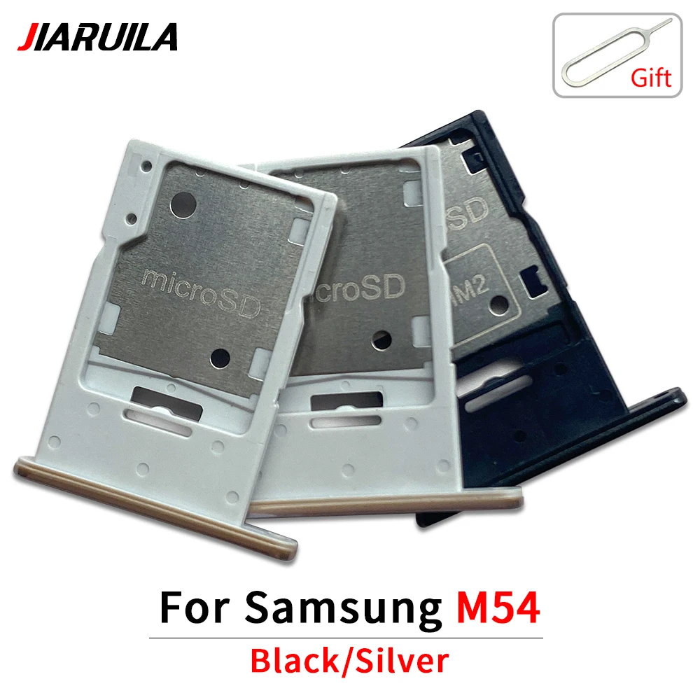 10Pcs，Dual Card SIM Card Tray Chip Slot drawer Holder Adapter Accessories Parts For Samsung M21 M21S M22 M31 M54 M34 5G M15 5G