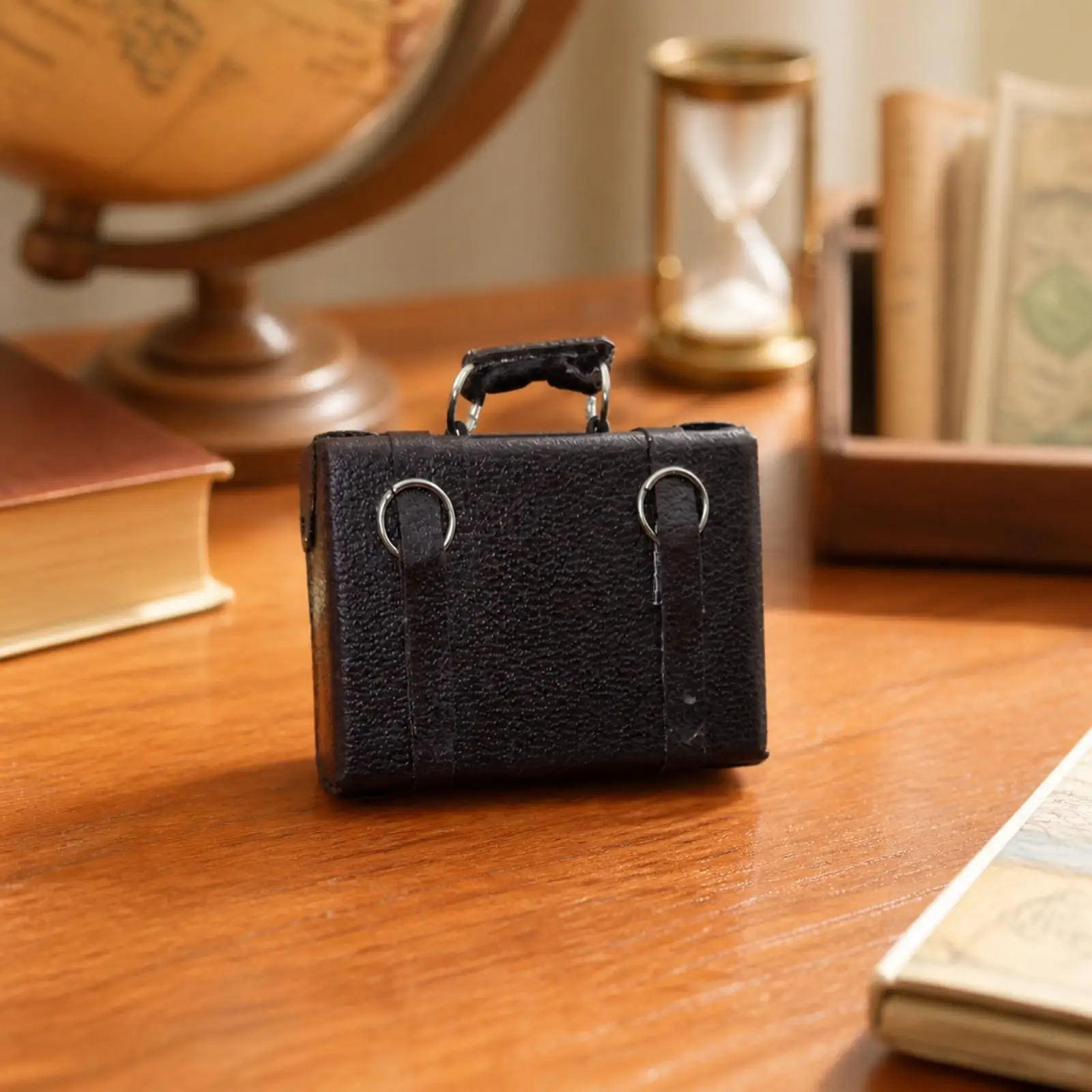 1:6 Scale Dollhouse Suitcase Detailed Miniature Suitcase Model Compact Decorative Doll Display Case for Hobbyists, Collectors,