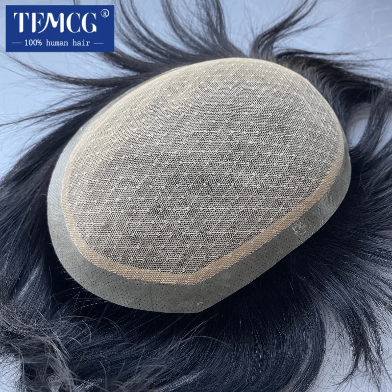 

Silk Base Toupee Men Realistic Men's Wig Lace Hair System Men Wigs Male Hair Prosthesis 100% Human Hair Asian Man Wig Hairpiece