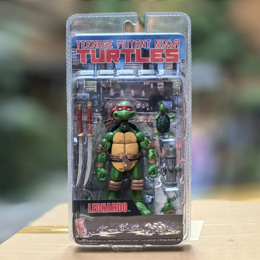 Teenage Mutant Ninja Turtles Anime Figure TMNT Leo Raphael Action Figures 14cm New NECA figurine Birthday Gift For Kids Toys