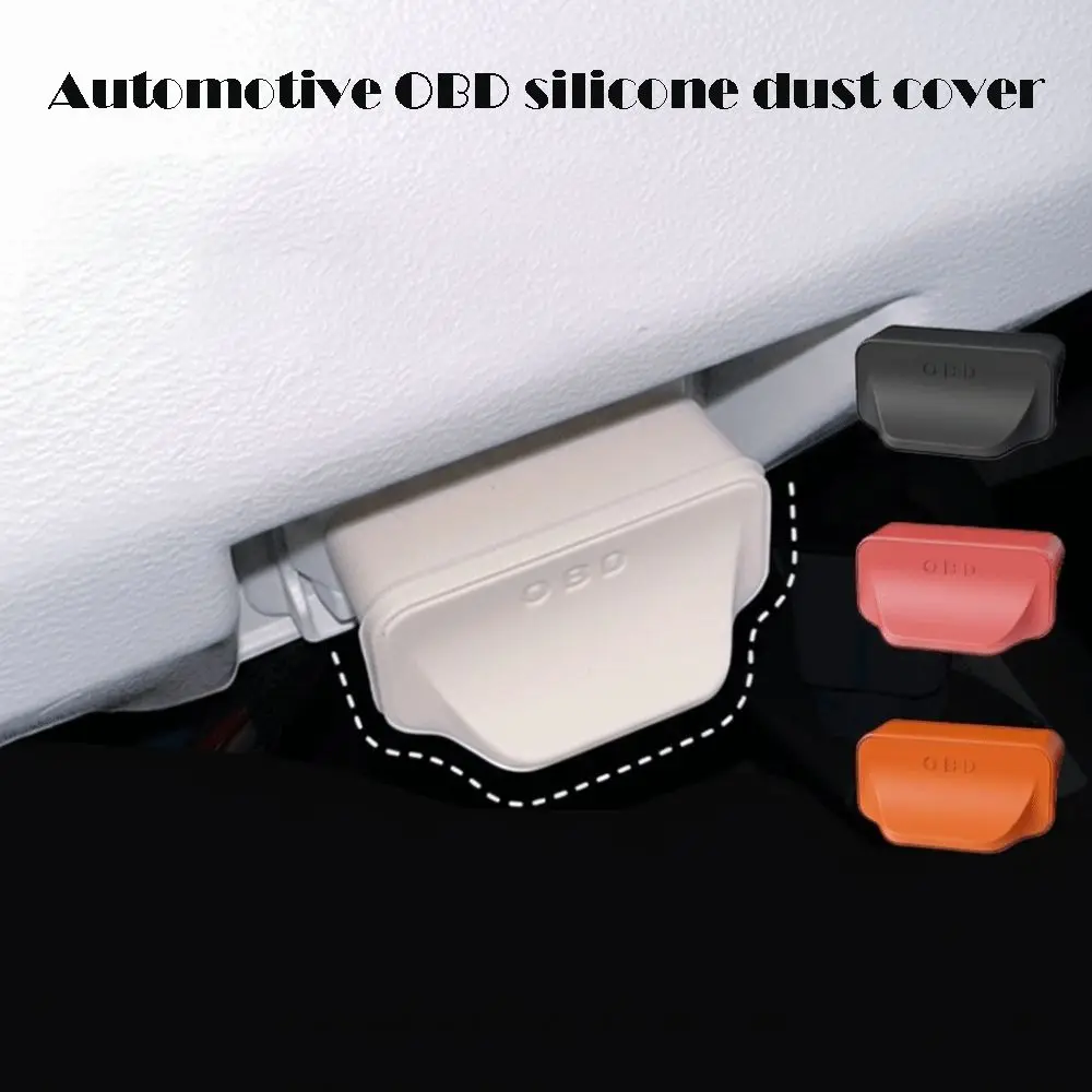 Durable Silicone OBD Port Cover Waterproof Handle Design OBD Port Lock Dustproof Diagnostic Connector Caps Universal Fit