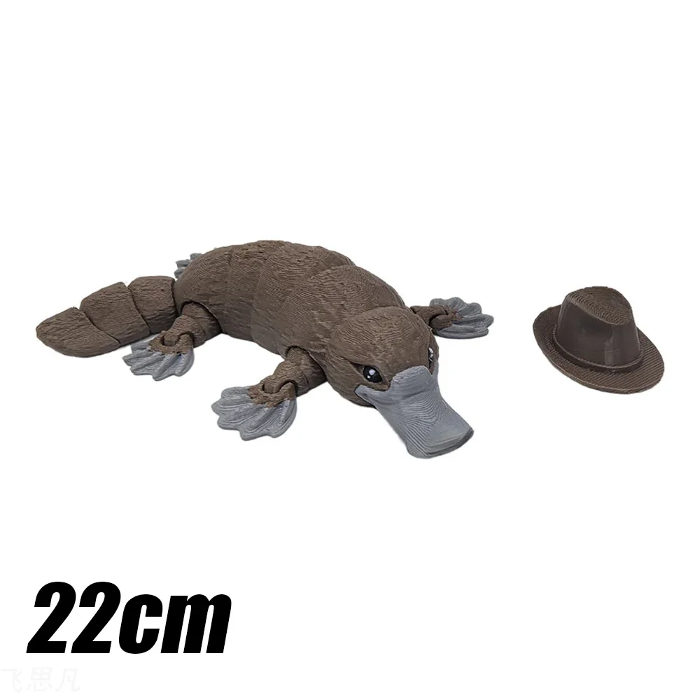 New High Quality 3D Printed Articulated Platypus Figurine Multi-joint Movable for Funny Kids Toy Gift Living Room Decoration