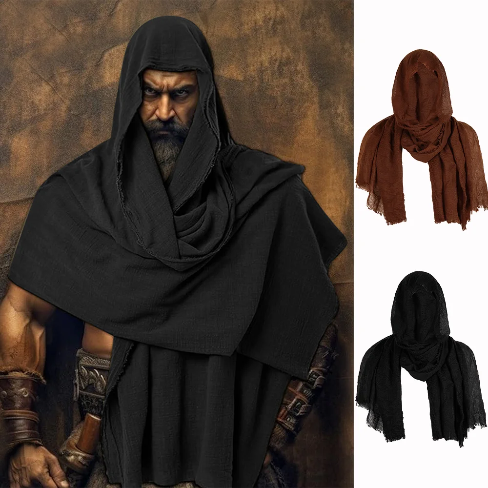 Średniowieczny renesansowy rycerz peleryna na ramię pół peleryna festiwal przebranie na karnawał element ubioru Halloween Cosplay LARP Prop akcesoria
