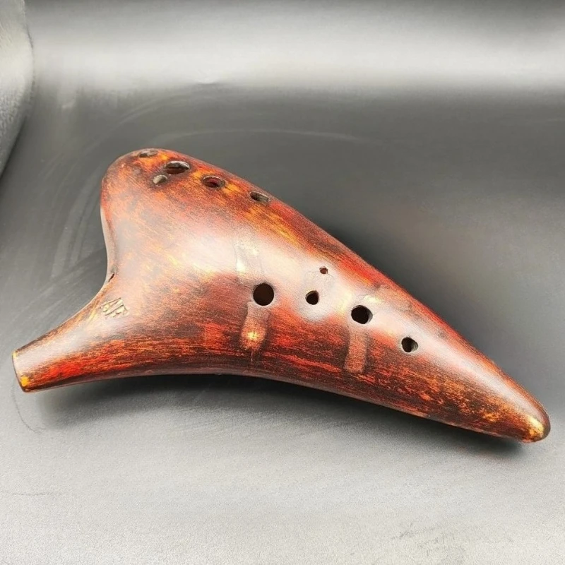 Ocarina de 12 Agujeros en Tono Fa, Ocarina de Sanación Sonora, Relajación Espiritual, Ocarinas de Arcilla, Meditación, Energía, Instrumentos Musicales Orff