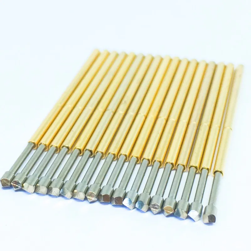 P100 Serie Nickel Überzogene Messing Feder Test Sonde Test Pin Pogo Pin Elektrische Erkennung Nadel PCB Test Werkzeug P100-B P100-B1 – Detail 32