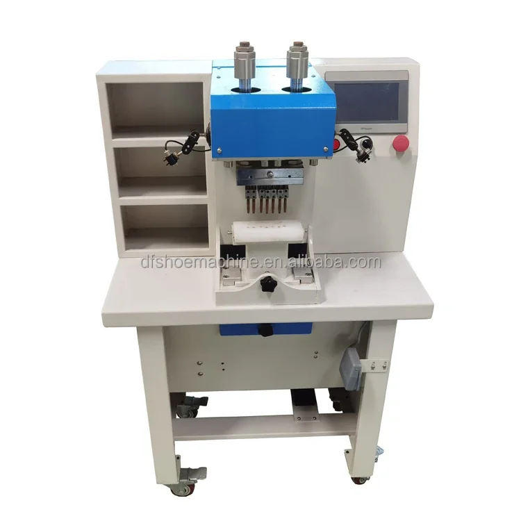 Footwear Sneaker Shoes Making Upper Vamp Automatic Leather Eyelet Hole Punching Machine