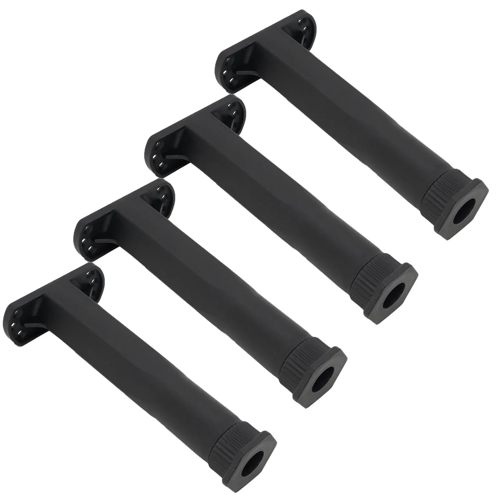 4 Pcs Center Support Legs Adjustable for Furniture Bed Frame Risers Bedframe Queen-size