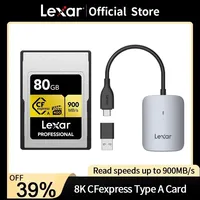 Lexar Professional CFexpress Type A Card GOLD Series 80/160/320GB with Professional CFexpress Type A / SD USB 3.2 Gen 2 Reader