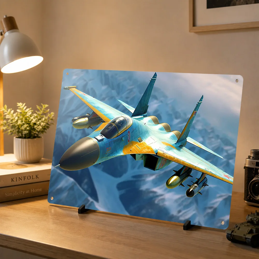 Jet Fighter Metal Poster Perfect Gift for Fans Lovers Customized Wall Art Metal Sign for Home Decorations Living Room House Deco