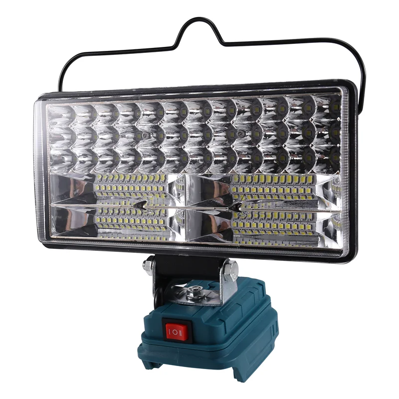 ABJI-Camping Architectural Light Рабочий фонарь 8-дюймовый беспроводной светодиодный фонарик для 18 В 14 В Dual USB Li- Portable
