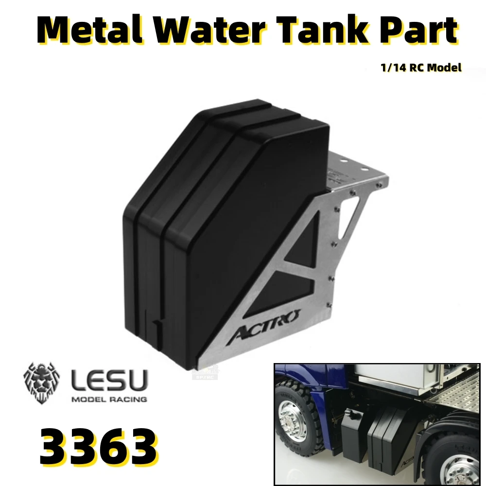 Metalen Watertank Simulatie G-6039-A Aluminium Voor 1/14 Tamiya RC Benz 3363 1851 Afstandsbediening Trailer Tractor Speelgoed