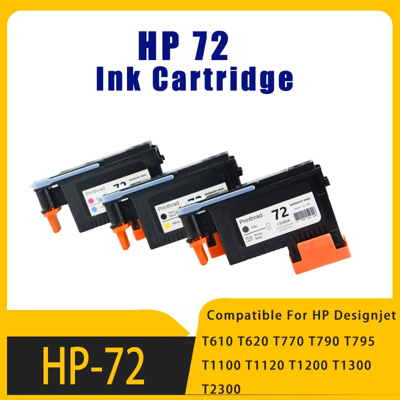 رأس طباعة لرأس الطباعة HP ، HP72 ، T610 ، T620 ، T770 ، T1100 ، T1100S ، T790 ، T795 ، C9380A ، C9383A ، C9384A