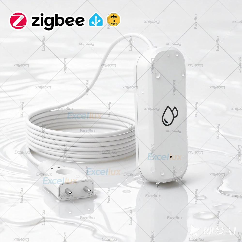 Smart Zigbee 3.0 Water Sensor Flood Water Leakage Detector App Remote Monitoring Need Gateway Support Home Assistant Zigbee2MQTT