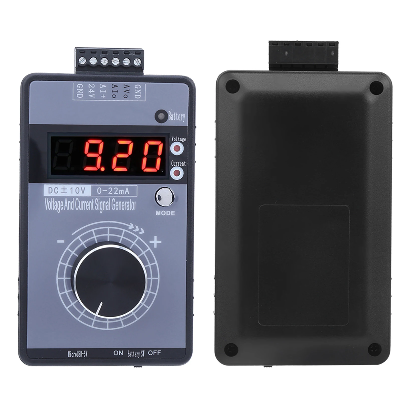 NEW Current Voltage Signal Generator DC 0‑10V 0/0‑22mA Interface Analog Simulator 4 Digit Display for PLC Panel Debugging