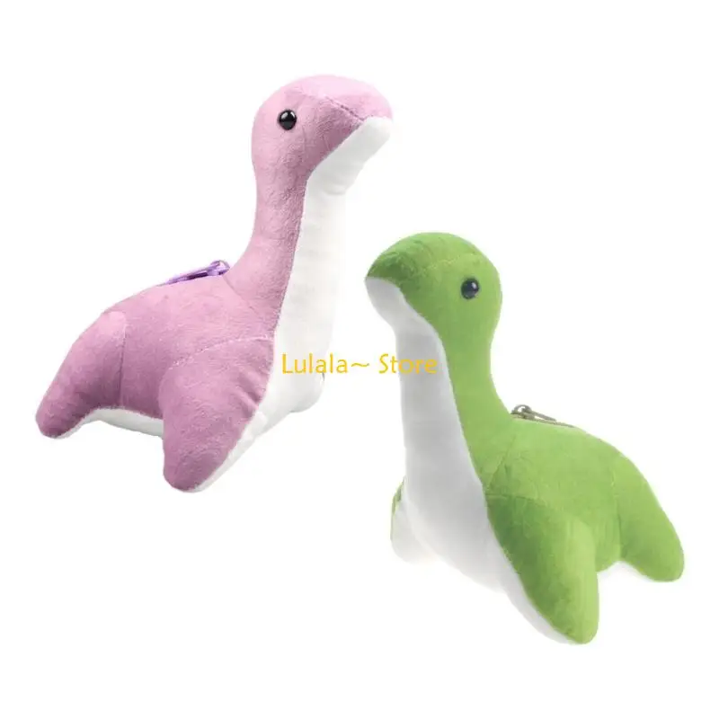 

Y4QA Babies Stuffed Nessie Doll Green Color Plush Appease Toy Infant Toy