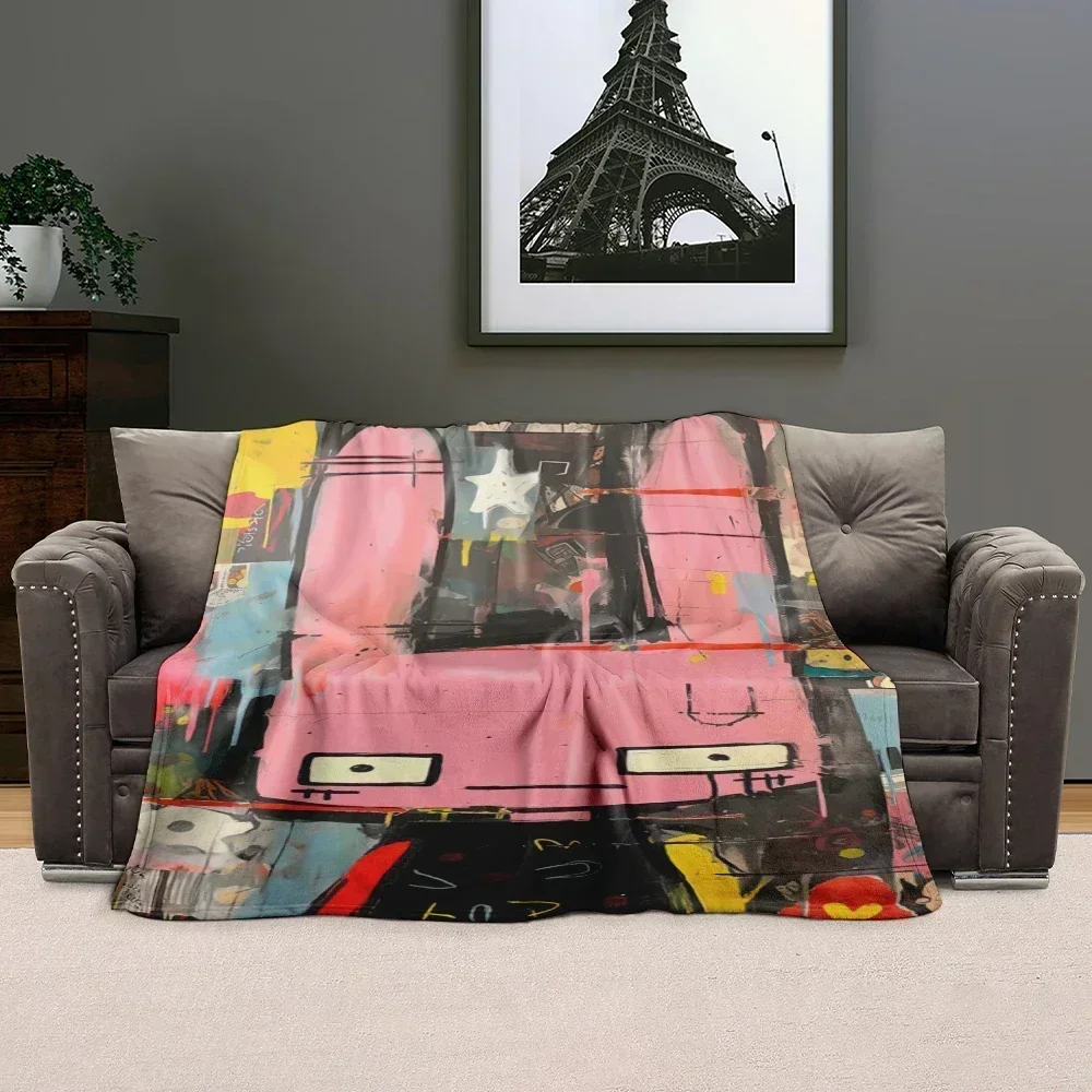 

3d Printed Baby Blanket Soft Graffiti Pattern Plush Flannel Blanket Four Seasons Bed Sheet Sofa Blanket For Children Swaddling