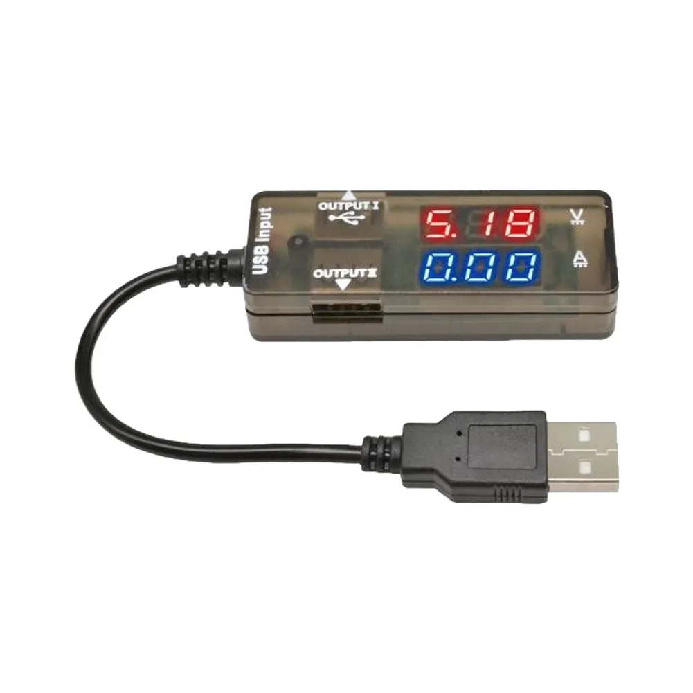 Precision USB Tester for Voltage For Current Testing of Chargers and Cables 3.2V-10V 0-3A Compact 69x26x19mm Design