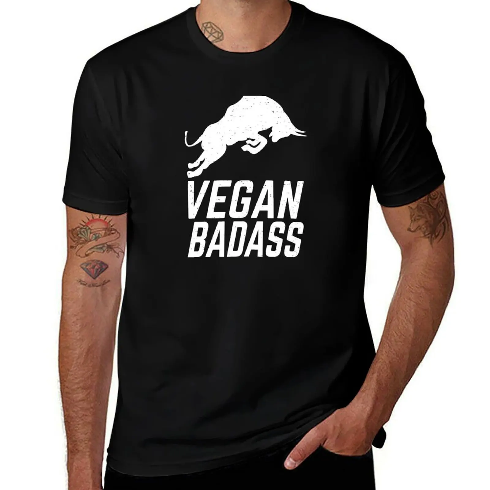 

ox - vegan badass T-Shirt t shirt man plain funny t shirts dark humor T-Shirt