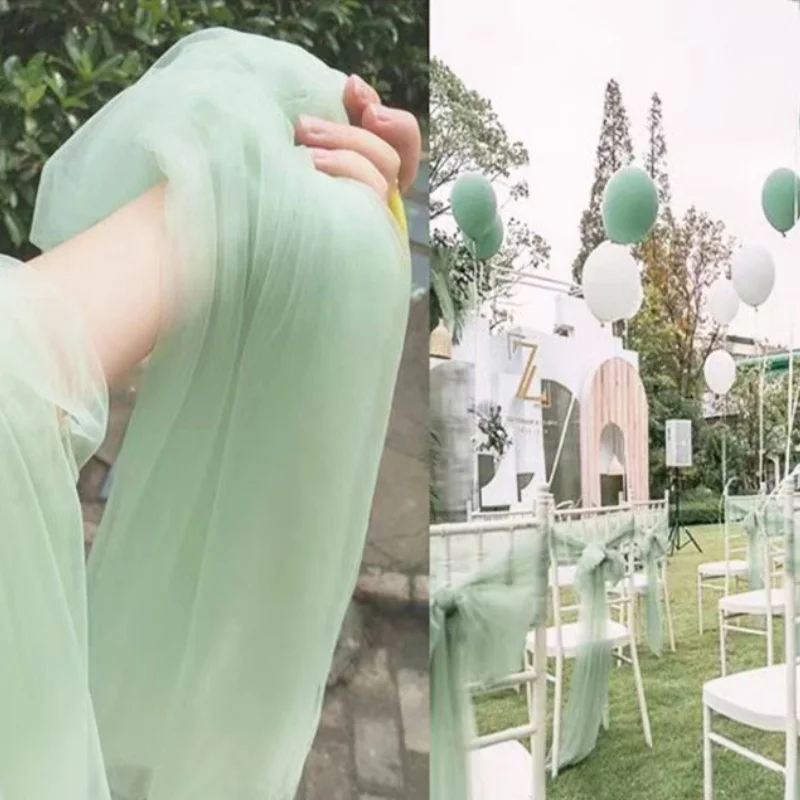 

Kids Dress Avocado Green Swiss Tulle Fabric, Encrypted Nylon Soft Mesh Gauze Cloth for Garment Decoration
