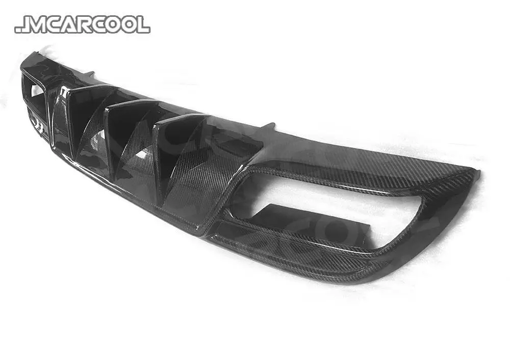 Real Dry Carbon Fiber Rear Bumper Lip Diffuser Spoiler for Mercedes Benz C class W205 Sedan 4 Door C43 C63 AMG Sport 2015 - 2019