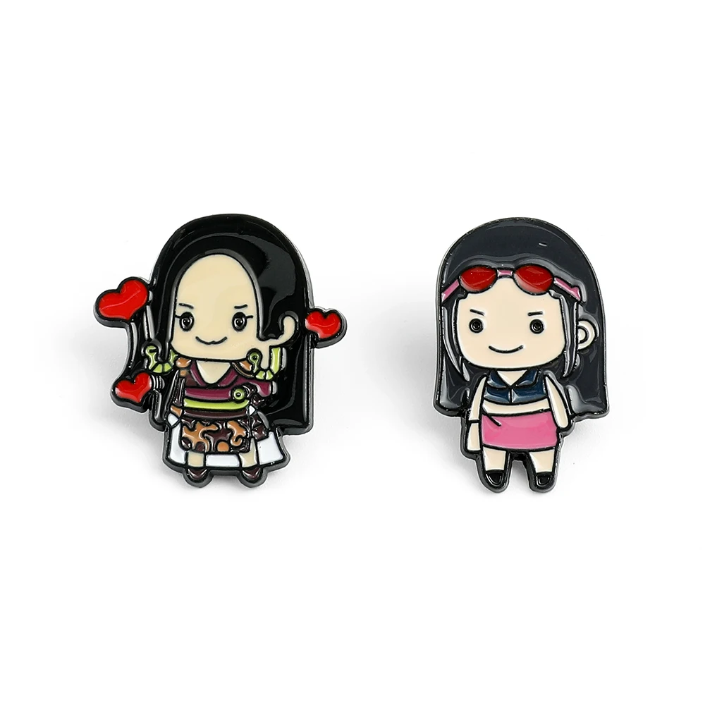 ONE PIECE Nico Robin Boa Hancock Brooch and Enamel Pins Men and Women Fashion Jewelry Gifts Anime Cartoon Lapel Badges Gifts