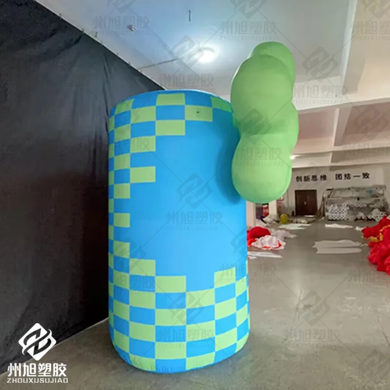 Flores infláveis com sopradores, modelos de ar à base de plantas, quadrados externos e decorações promocionais para eventos de parque