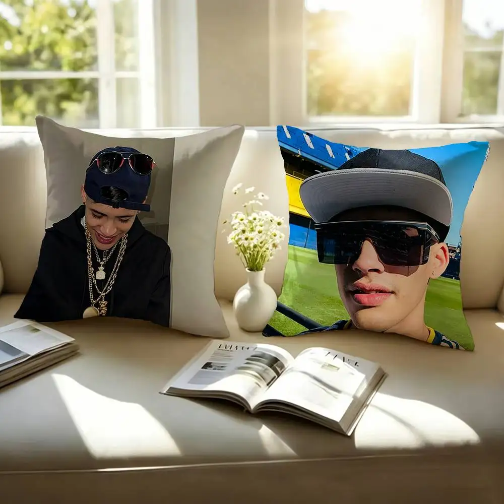Cris Mj Singer Rap Pillow Case Square Double-Sided Sofa Cushion Cover Bedroom Bedside Pillow