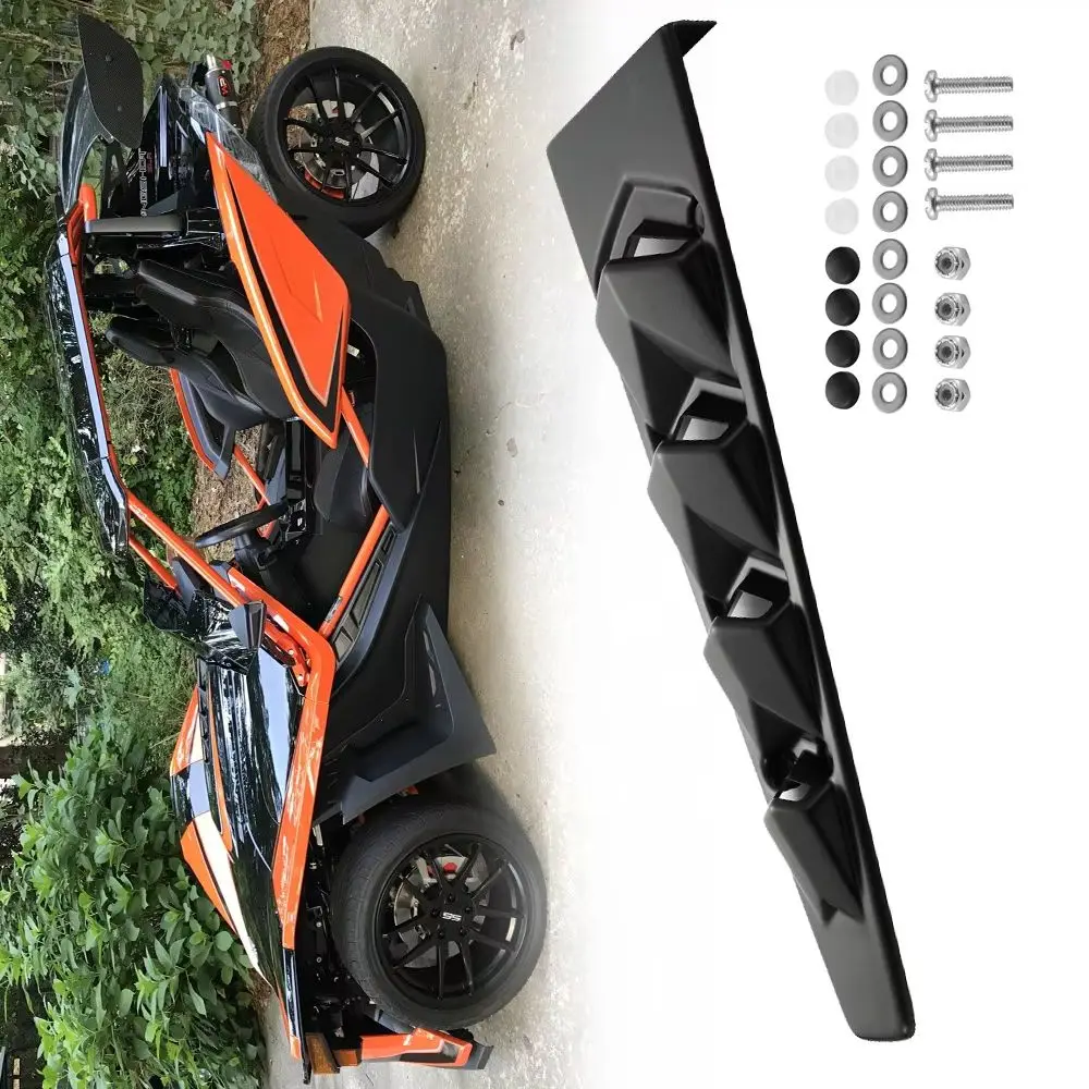 1 Piece Black ABS Hood Vent Louver Air Cooling Panel Trim For Polaris Slingshot 2015‑2025 Exterior Decorative Part