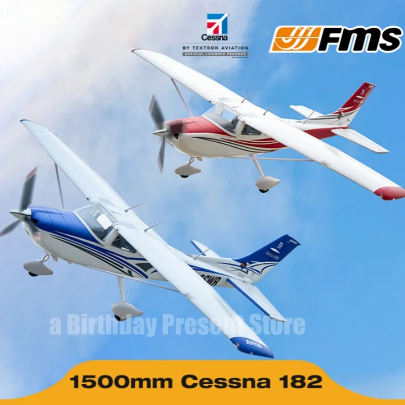 Cessna 182 Trainer Aircraft 1500mm Rc Aircraft Electric Remote Control Model Aircraft Fixed Wing Outdoor Performance Toy Gift